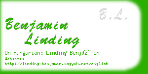 benjamin linding business card